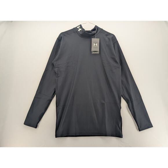 NWT Under Armour Men's ColdGear OG Mock Long Sleeve in Black sz XL - Picture 3 of 8